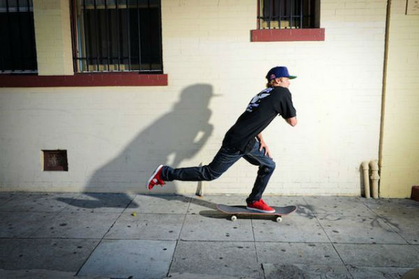 como andar de skate